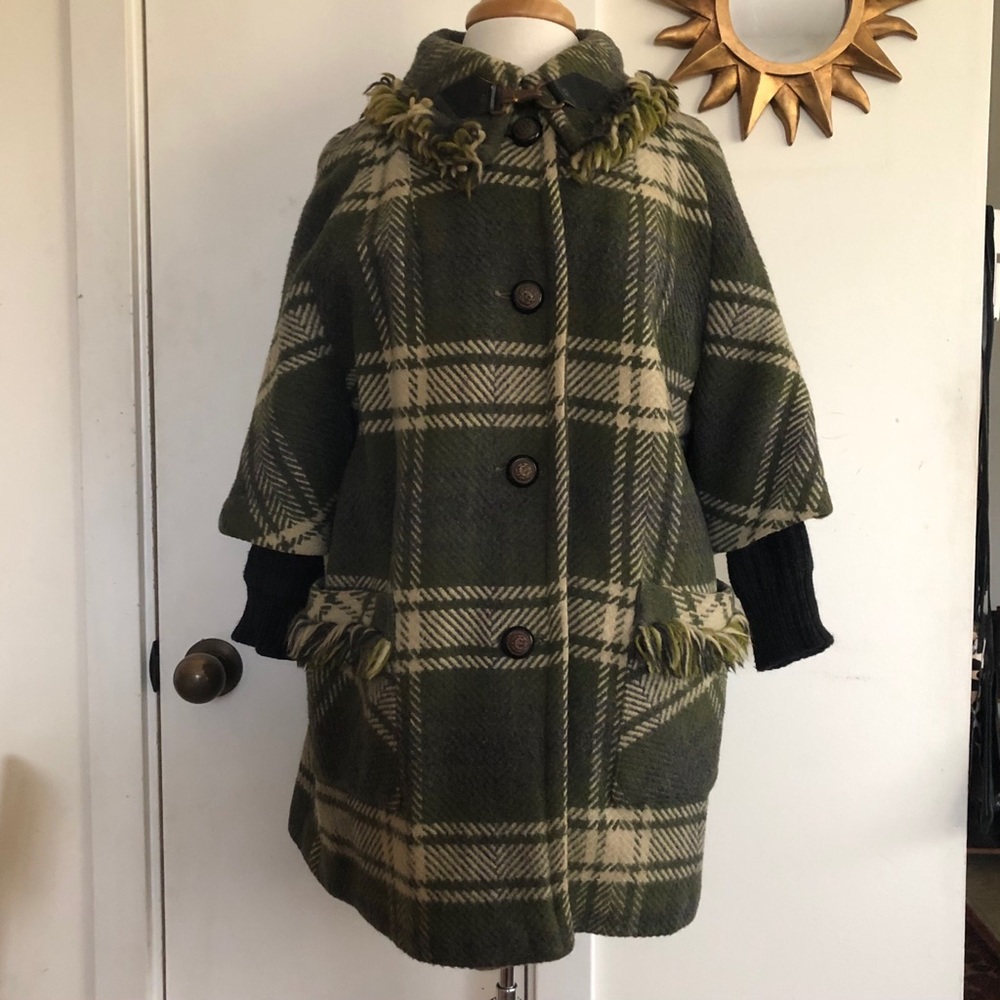 Vintage Glenbrooke Green Plaid Coat 1960’s?